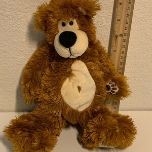 First and Main Kodiak Zak plush bear. 10 inch. Ages 3 and up